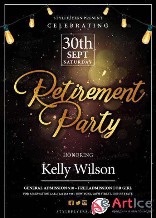 Retirement V7 PSD Flyer Template