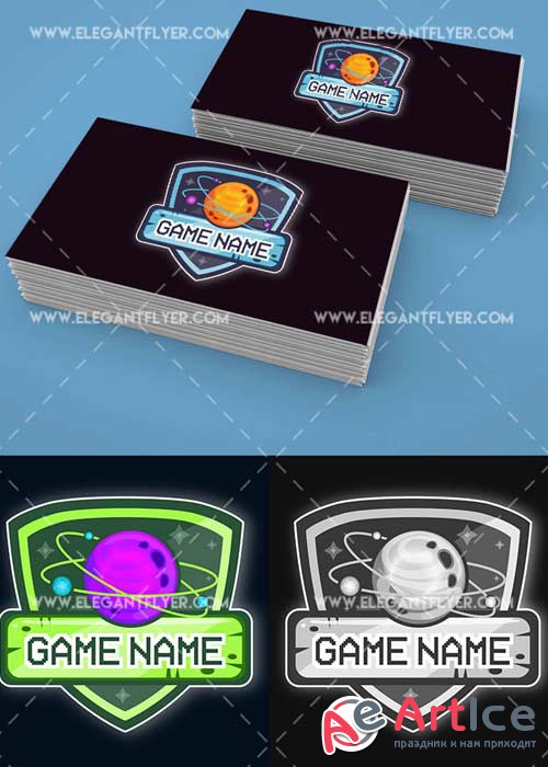 Game Logotype V1 Premium Logo Template