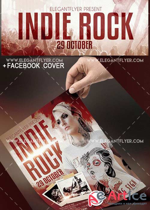 Indie Rock V17 Flyer Templates