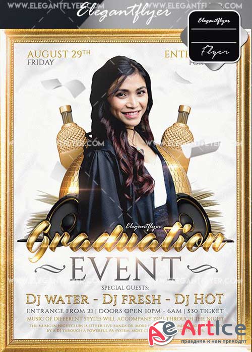 Graduation Event V15 Flyer Template