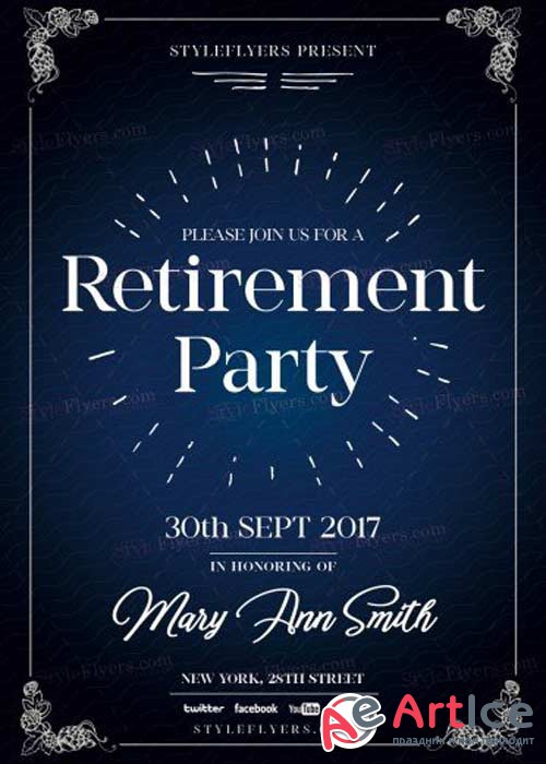 Retirement V14 PSD Flyer Template