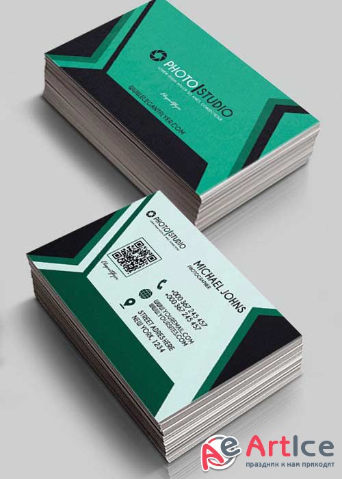 Photo Studio V3 Premium Business Card Templates PSD