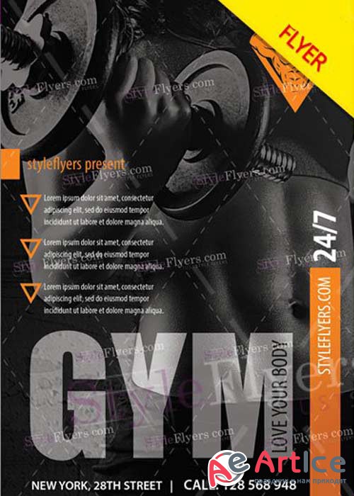 GYM V24 PSD Flyer Template