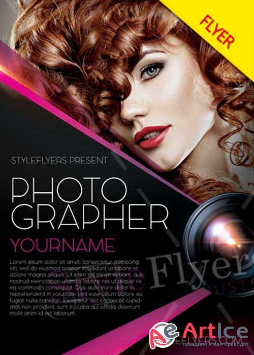 Photographer V48 PSD Flyer Template