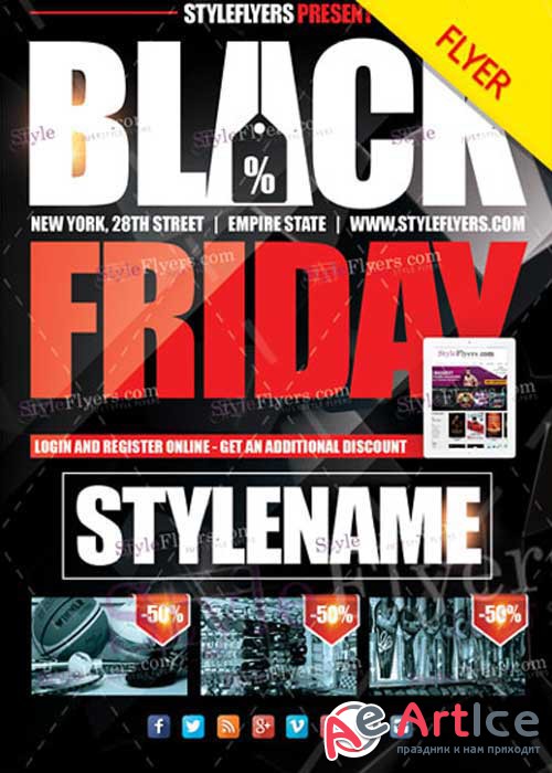 Black Friday V26 PSD Flyer Template