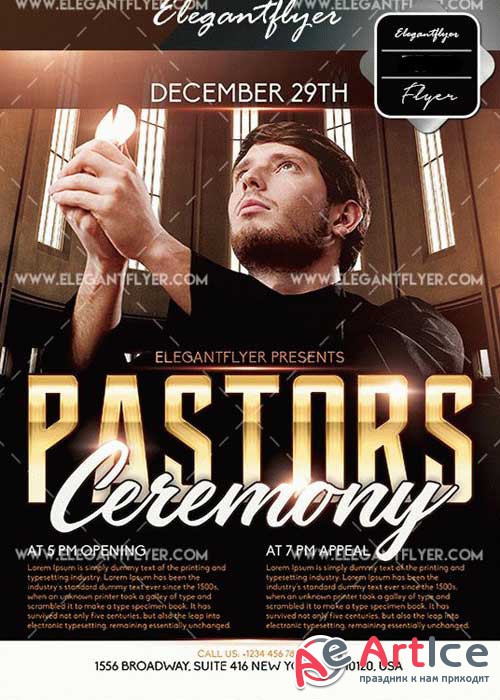 Pastors Ceremony V26 Flyer Template