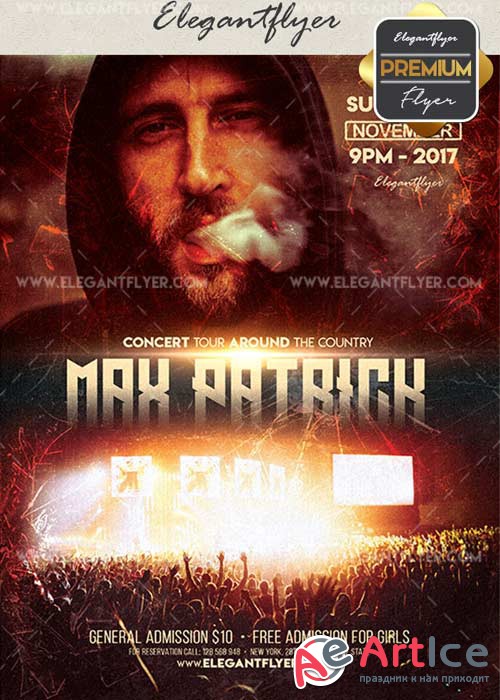 Concert V40 Flyer PSD Template + Facebook Cover