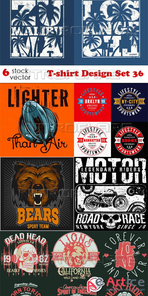 Vectors - T-shirt Design Set 36