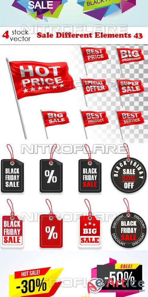 Vectors - Sale Different Elements 43