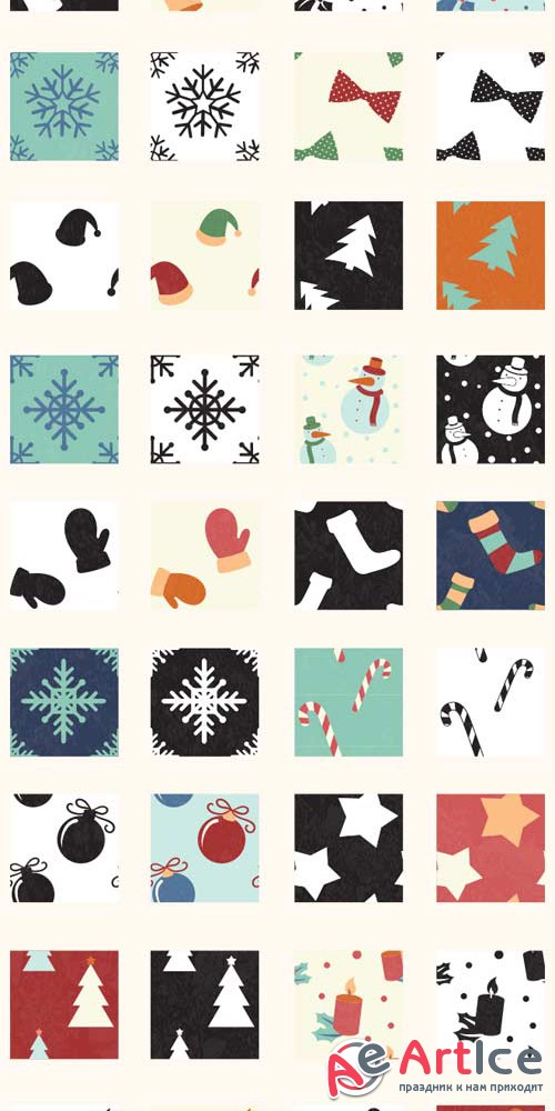 Xmas Super Premium Winter Elements - Patterns V1