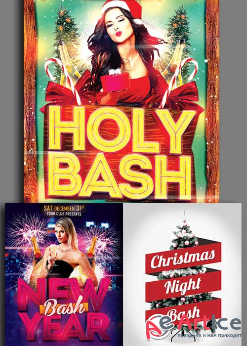 Christmas Flyer 3in1 V3 2017 Template