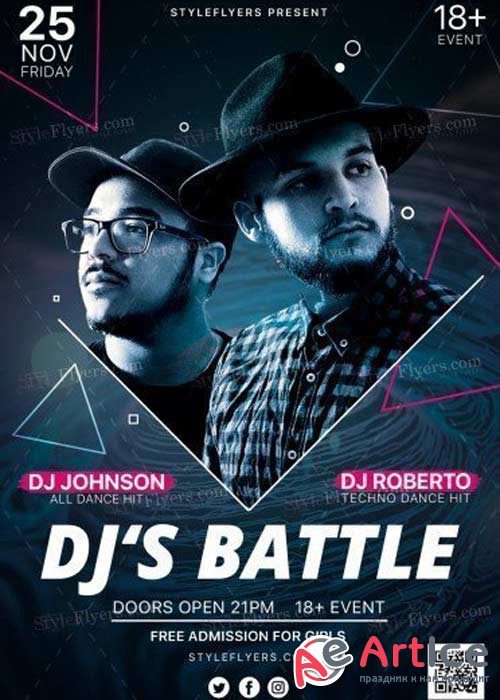 Djs Battle V28 PSD Flyer Template