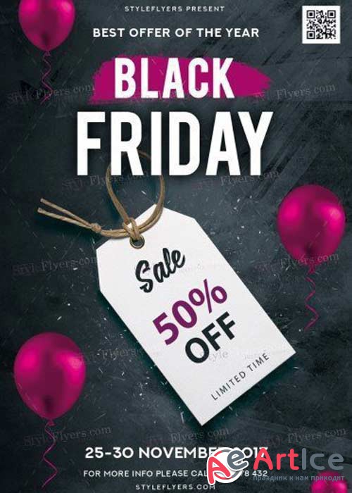 Black Friday V31 2017 PSD Flyer Template