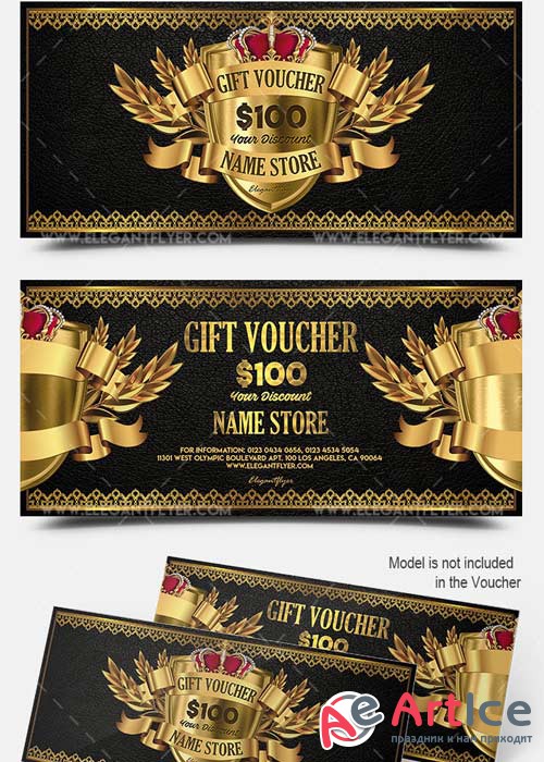 VIP V1 Premium Gift Certificate PSD Template