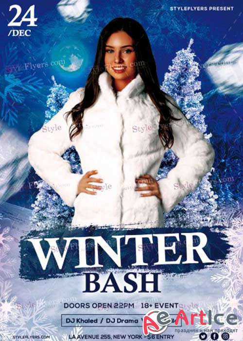 Winter Bash V20 PSD Flyer Template