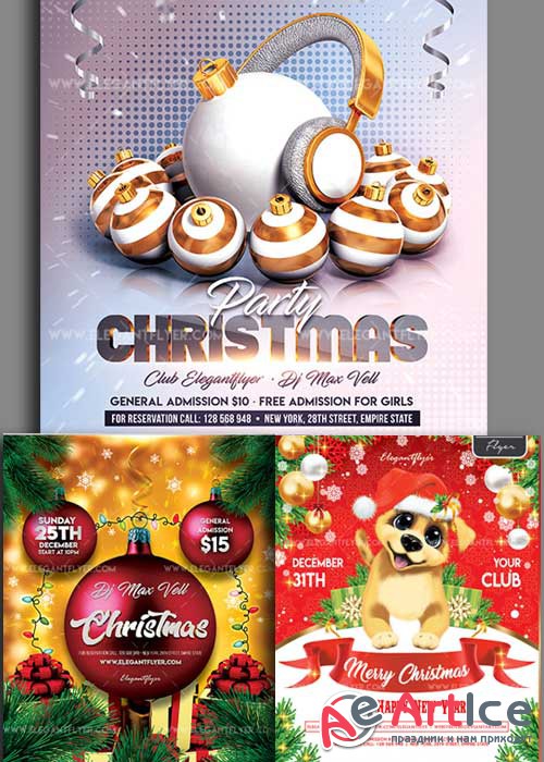 Christmas Flyer V14 3in1 Flyer Template