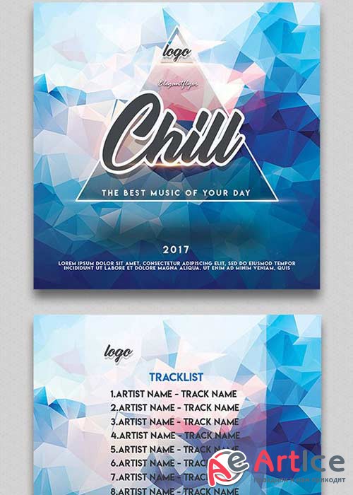 Chill V1 2018 Premium CD Cover PSD Template