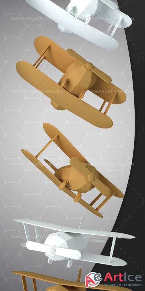 Cartoon Plane V1 Premium 3d Render Templates