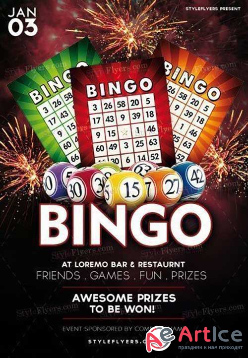 Bingo V2 2018 PSD Flyer Template