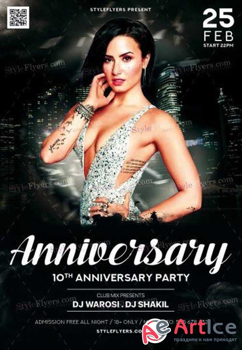 Anniversary V2 2018 PSD Flyer Template