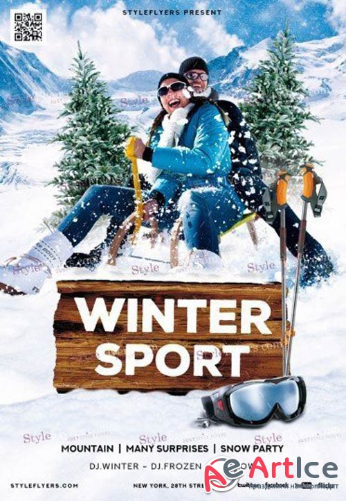 Winter Sport V3 2018 Flyer PSD Template