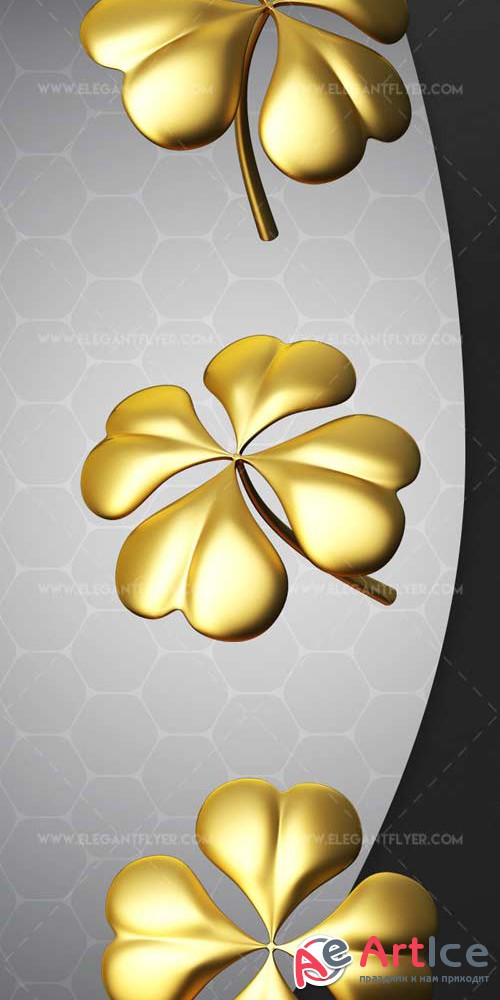 Gold Trefoil V1 2018 Premium 3d Render Templates