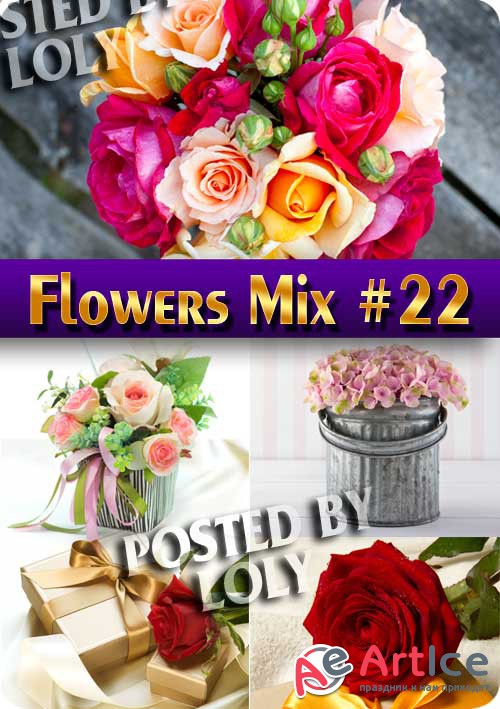 Flowers Mix #22 - Stock Photo