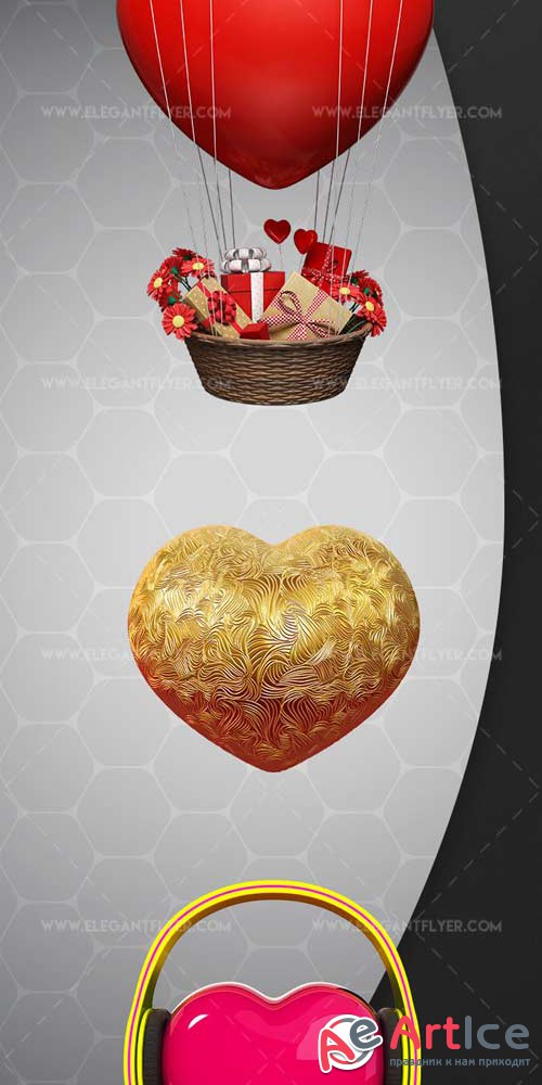 Heart Pack V1 2018 Premium 3d Render Templates