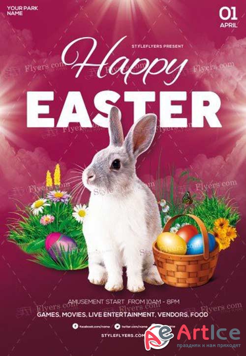 Easter V10 2018 PSD Flyer Template