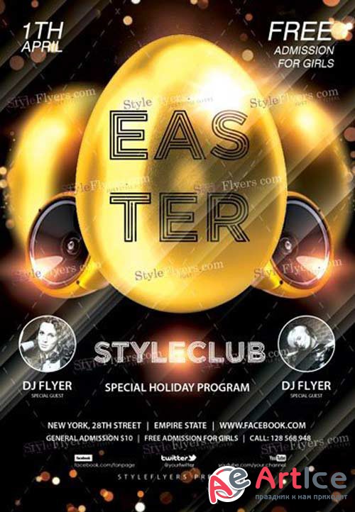 Easter V12 2018 PSD Flyer Template