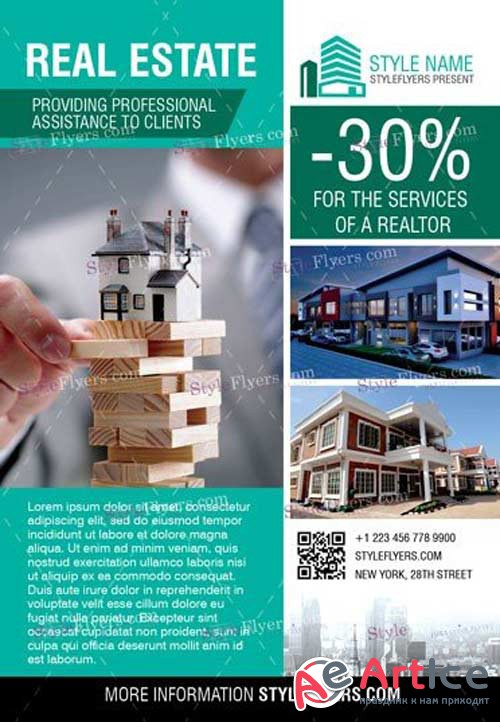 Real Estate V15 2018 PSD Flyer Template