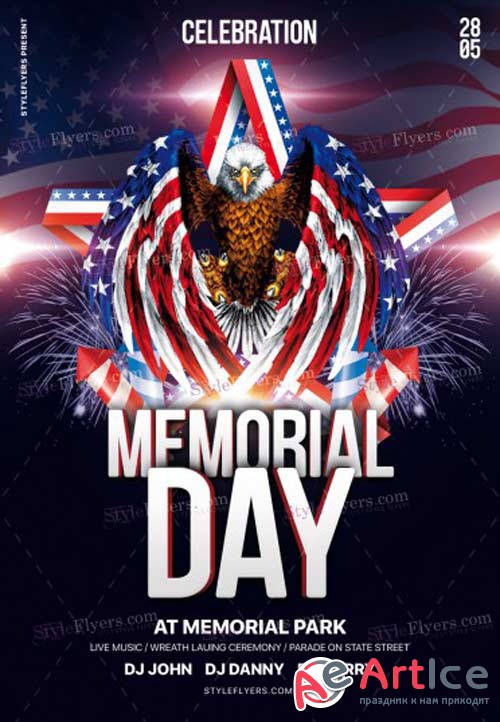 Memorial Day V20 2018 PSD Flyer Template