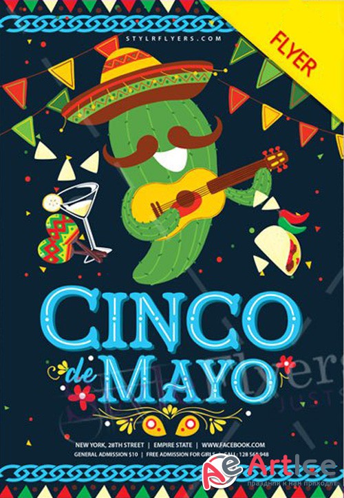 Cinco De Mayo V29 2018 Flyer PSD