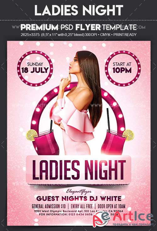 Ladies Night V11 2018 Flyer PSD Template