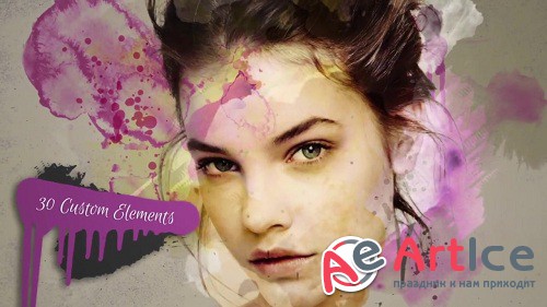 Watercolor & Paint Drip Package - After Effects Templates