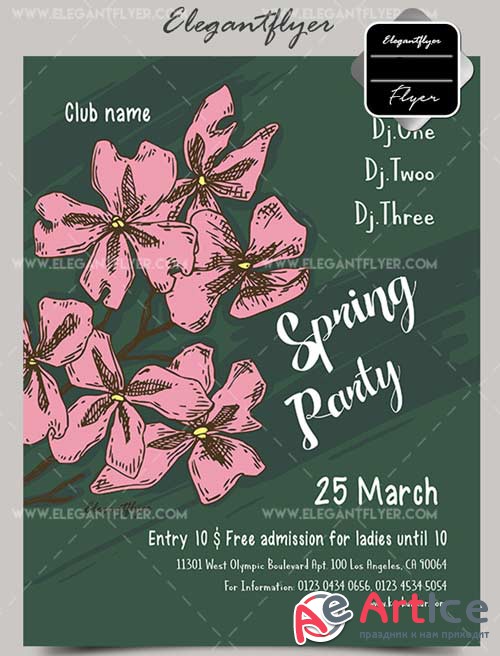 Spring Party V7 2018 Flyer PSD Template