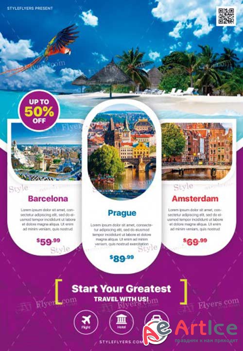 Travel V6 2018 PSD Flyer Template