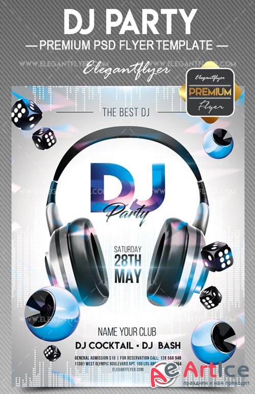 DJ Party V7 2018 Flyer PSD Template