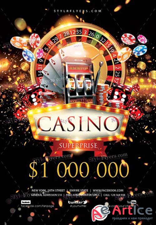 Casino V11 2018 Flyer Template