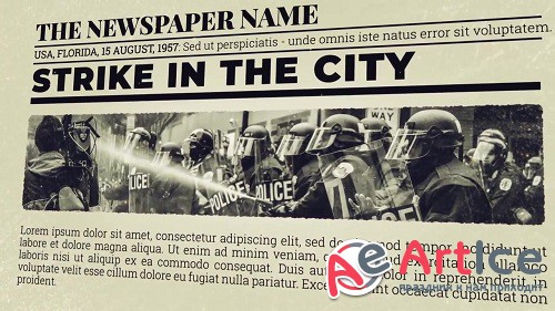 Newspaper Investigation 70904 - After Effects Templates