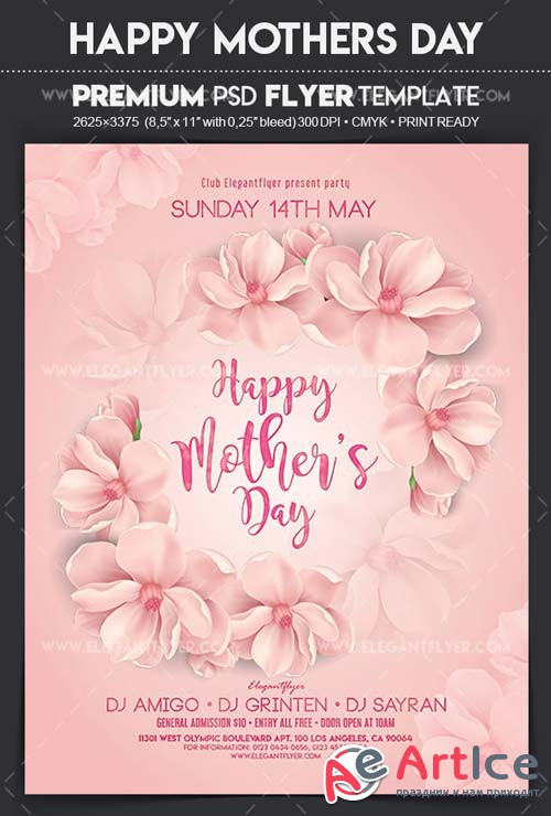 Happy Mothers Day V24 2018 Flyer PSD Template