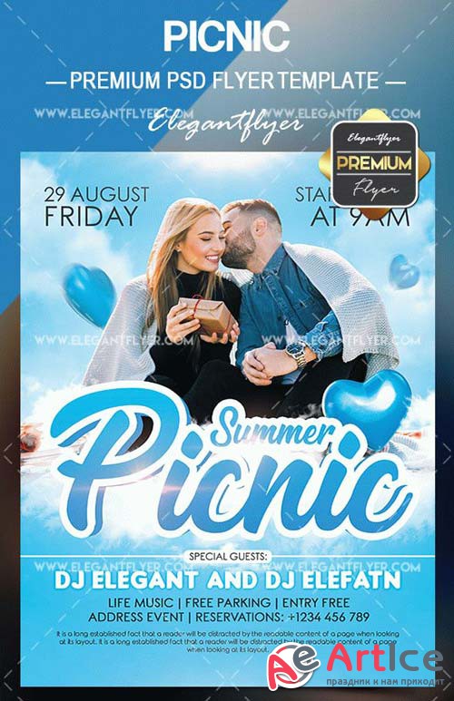 Picnic V5 2018 Flyer PSD Template