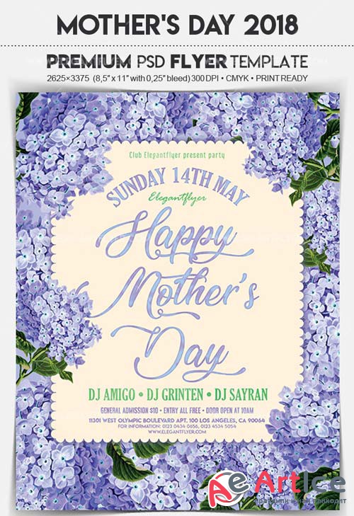 Mothers Day 2018 V21 Flyer PSD Template