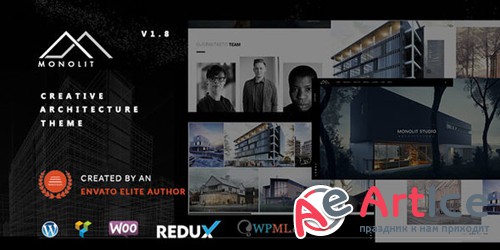 ThemeForest - Monolit v1.8 - Responsive Architecture WordPress Theme - 15399578