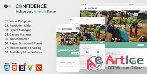 ThemeForest - Confidence v3.2.1 - Multipurpose Nonprofit WordPress Theme - 13439345