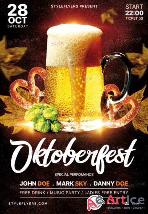 Oktoberfest Festival V7 2018 PSD Flyer Template