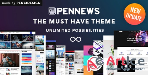ThemeForest - PenNews v4.0 - News/ Magazine/ Business/ Portfolio/ Landing AMP WordPress Theme - 20822517