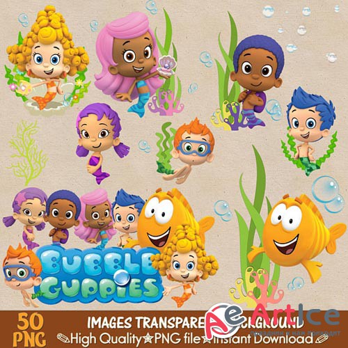 BUBBLE GUPPIES clipart