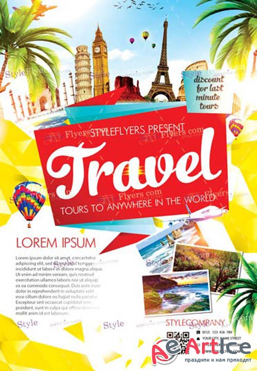 Travel V11 2018 PSD Flyer Template