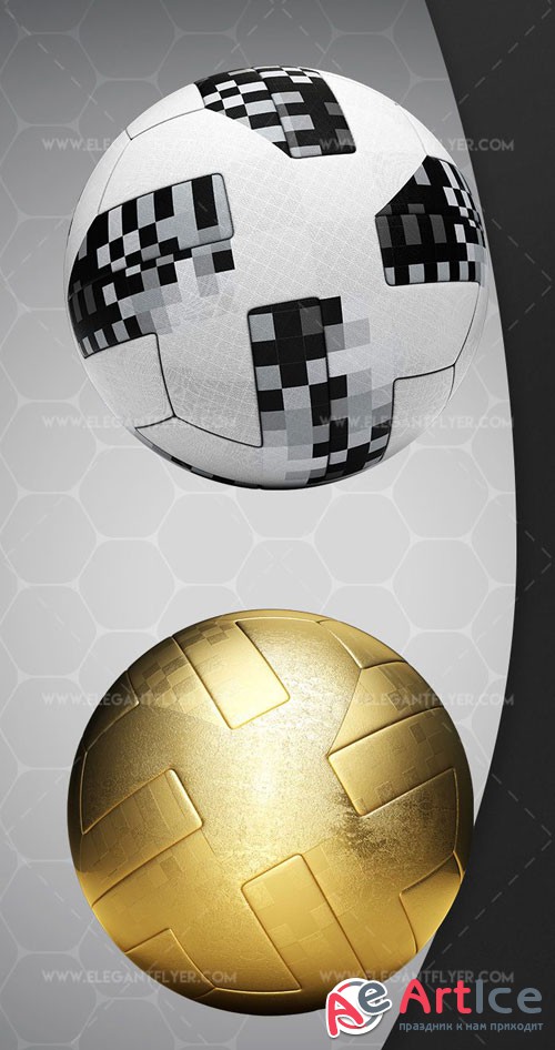 Soccer Ball V1 2018 Premium 3d Render Templates